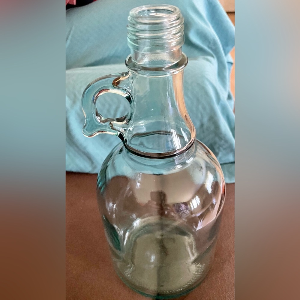 Clear Glass Pitcher with Handle